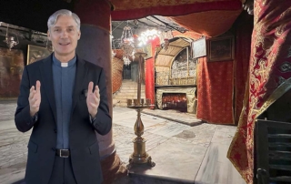 Wideo o. Giuseppe De Nardi z Groty Betlejemskiej na Boże Narodzenie 2022