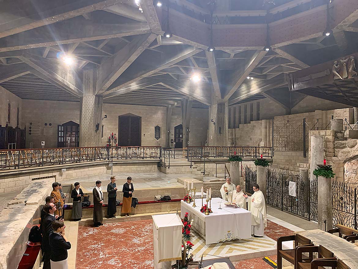 Celebrazione dell'eucaristia nella Basilica dell'Annunciazione, Nazareth